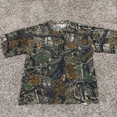 Cabelas Camo Hunting Boxy Cut Bottom T Shirt Mens Size Large Regular