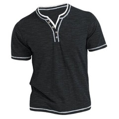 Men Plain Short Sleeve Summer T Shirt Casual Pullover Comfort S M L Xl 2xl 3xl