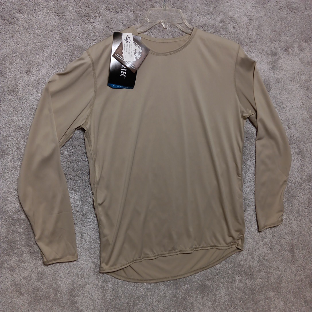 US Army Shirt Medium Beige Gen III Cold Weather Undershirt Military Base Layer gallery