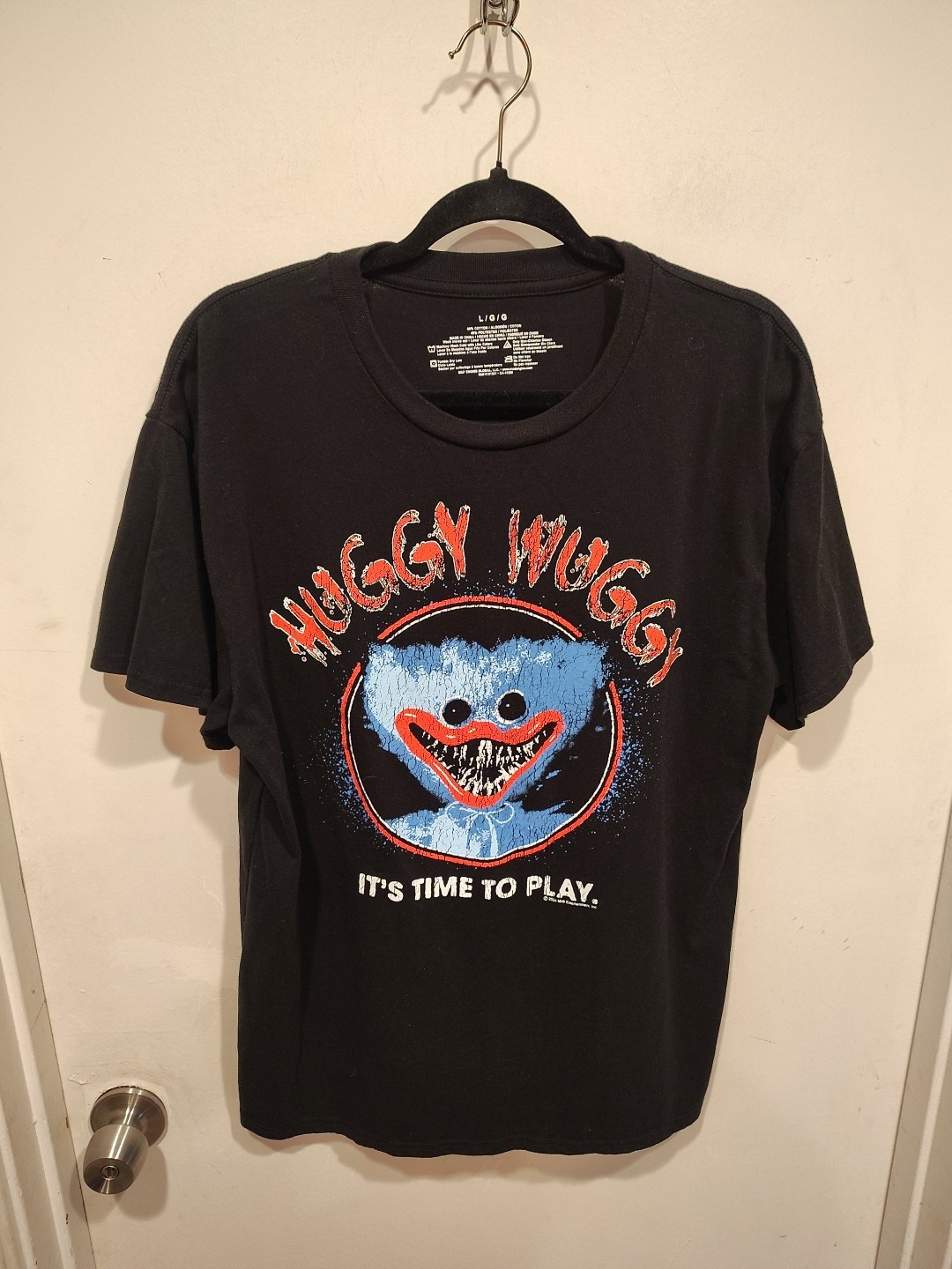 Mad Engine Huggy Wuggy Time To Play Graphic T-shirt Sz L Poppy’s Playtime Game
