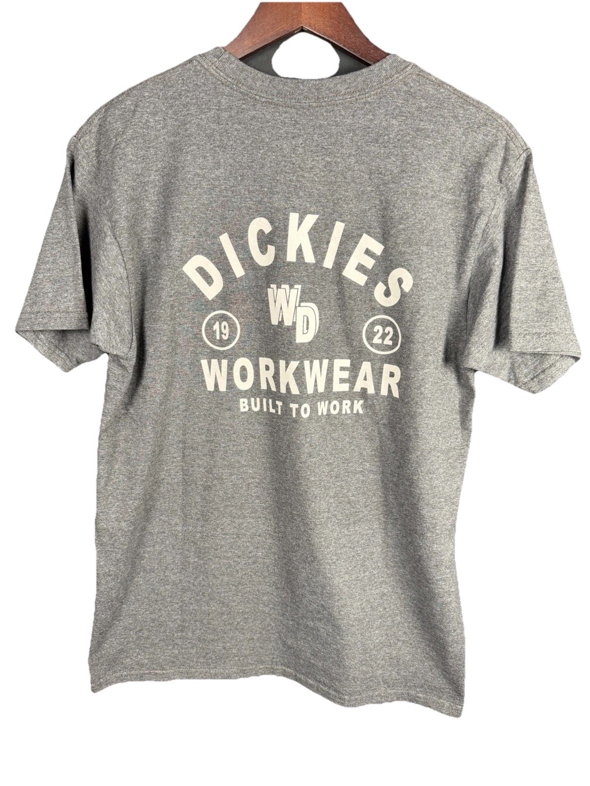 Dickies Workwear Gray Graphic T Shirt Men’s Medium Back Print Short Sleeve gallery