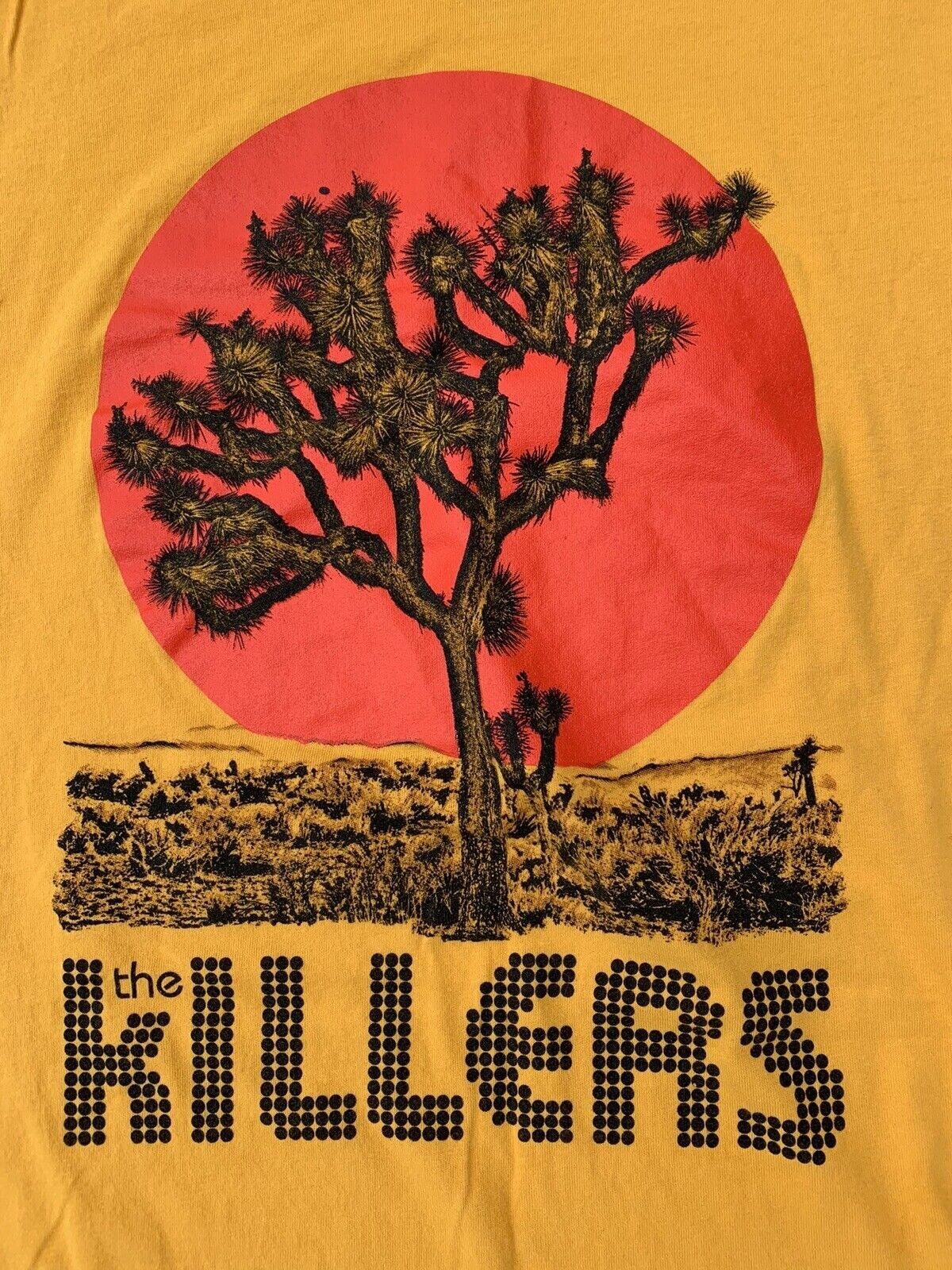 THE KILLERS JOSHUA TREE BAND Shirt Yellow All size