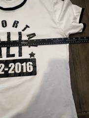 Muhammad Ali 1942-2016 “Immortal” Ringer Tee Shirt XL White/Black Graphic Tee