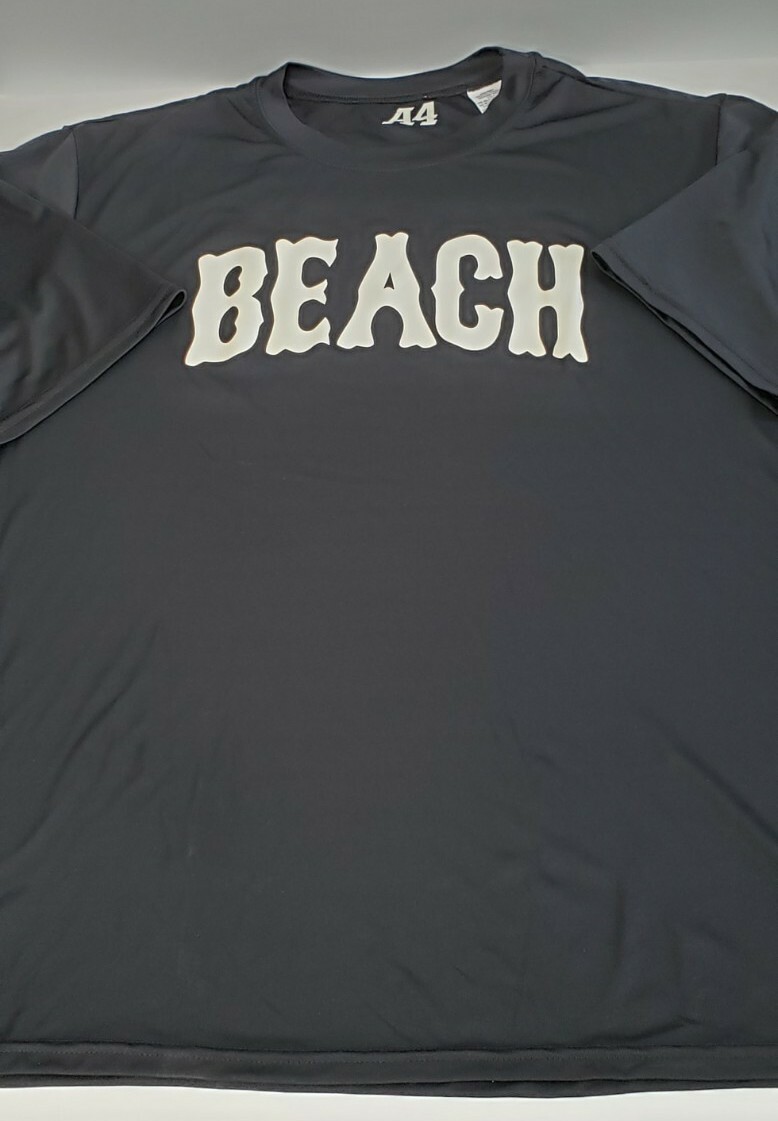 A4 Beach Laminated Moisture Wicking T-Shirt Men's Small Black Style N3142 gallery
