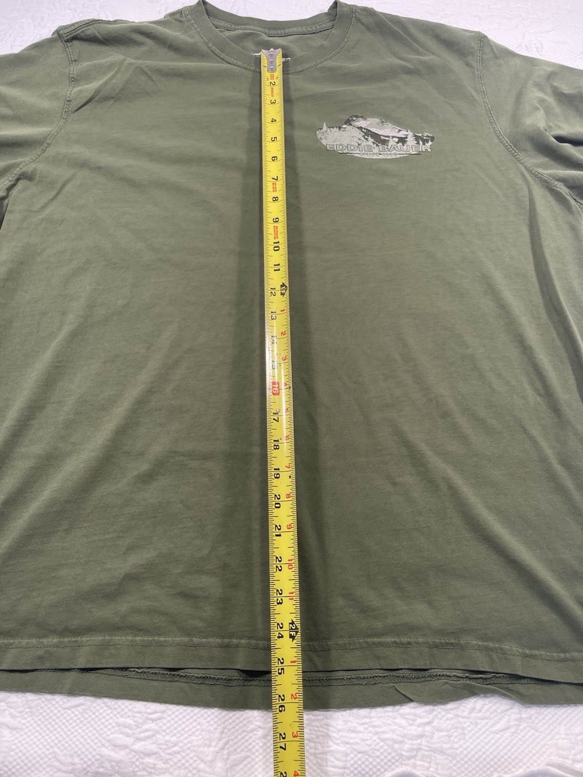 Eddie Bauer Men's Green Graphic Logo Knit Crew Neck Short Sleeve XXL T-Shirt gallery