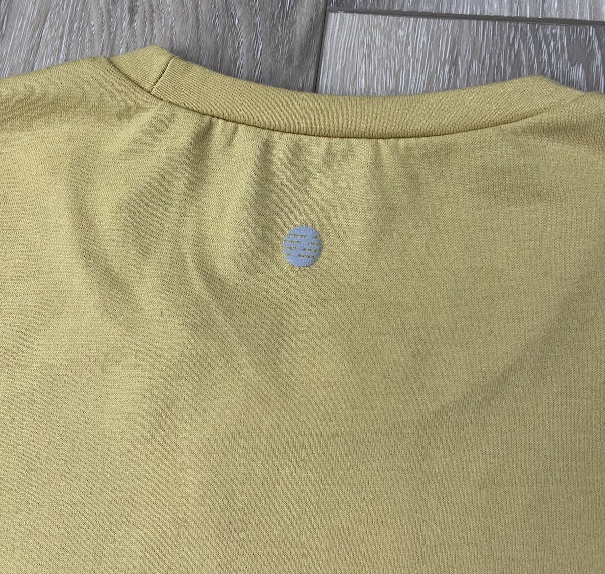 Z By Zella Yellow Crewneck Short Sleeve Tee Mens Sz Medium Polyester Blend gallery
