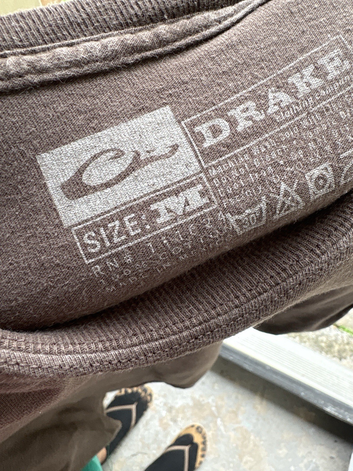 Drake Waterfowl Systems T-Shirt Mens Size M Brown Hunting Graphic Logo Tee gallery