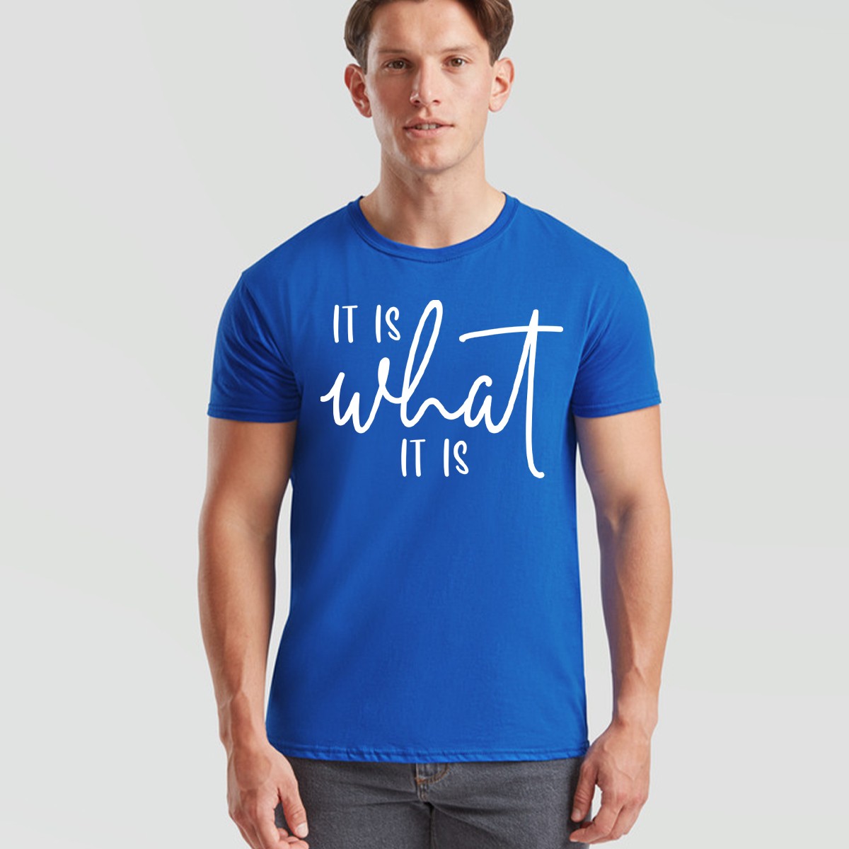 It Is What It Is Unisex T Shirt Statement Funny Sayings Positive Inspiration gallery