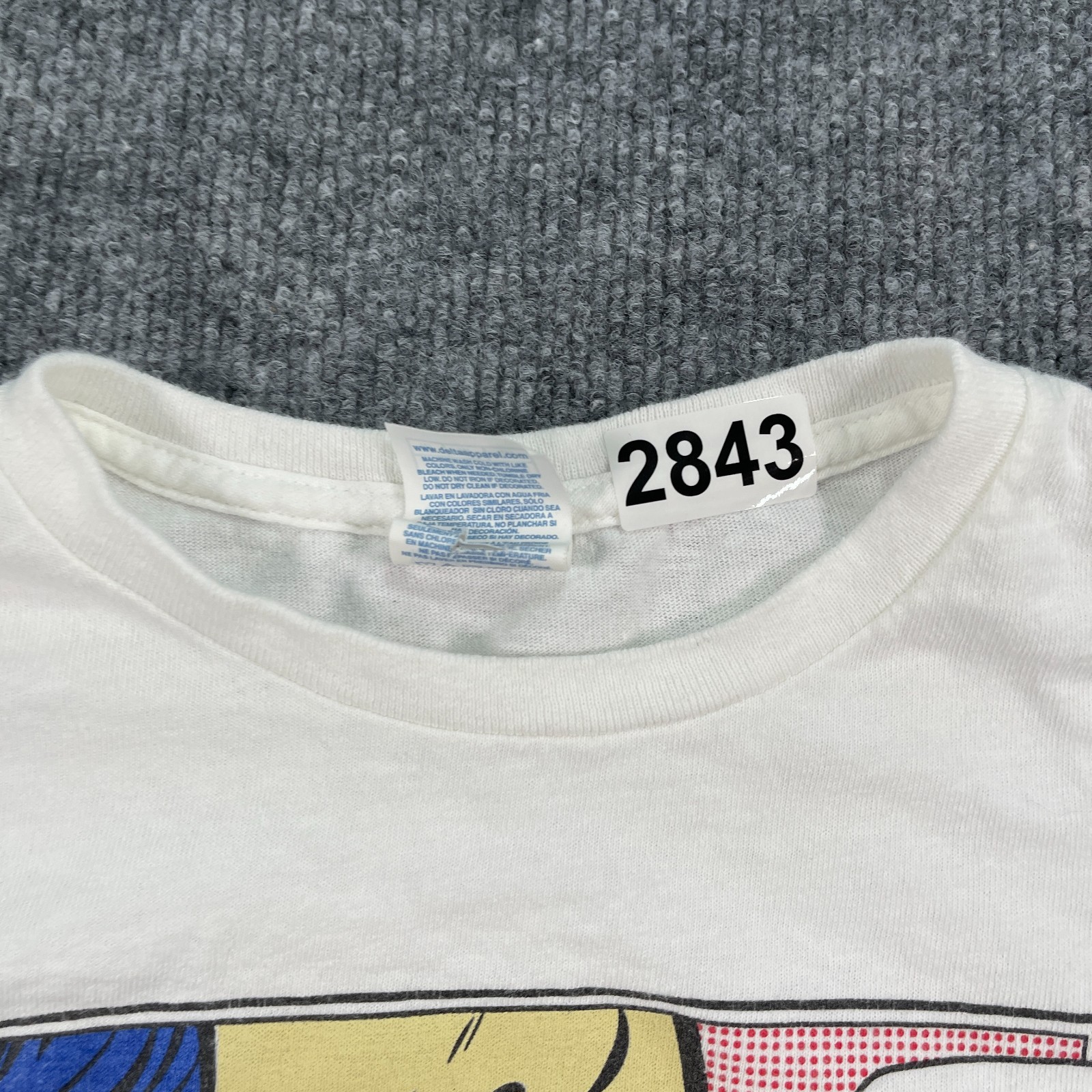 Vintage Y2K Real Hustle No Day-Off Pop Art Shirt Medium 19x25 White gallery