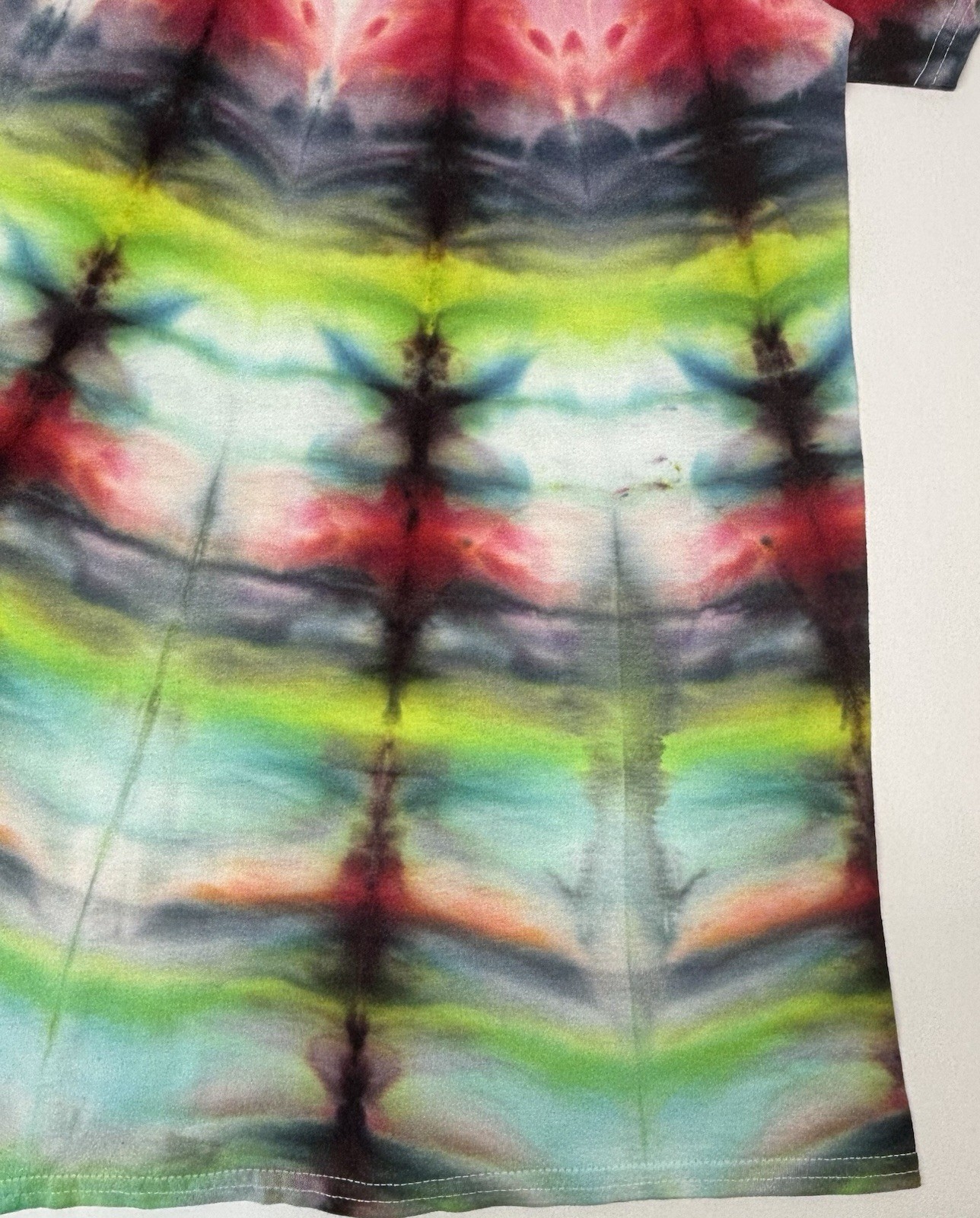 Handmade Ice Tie Dye Unisex T-Shirt Size XL Multicolor Design Gildan Tee NEW gallery