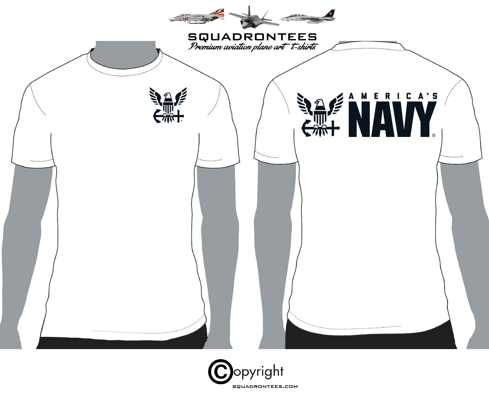 Americas Navy Squadron T-Shirt - USN Licensed Product gallery