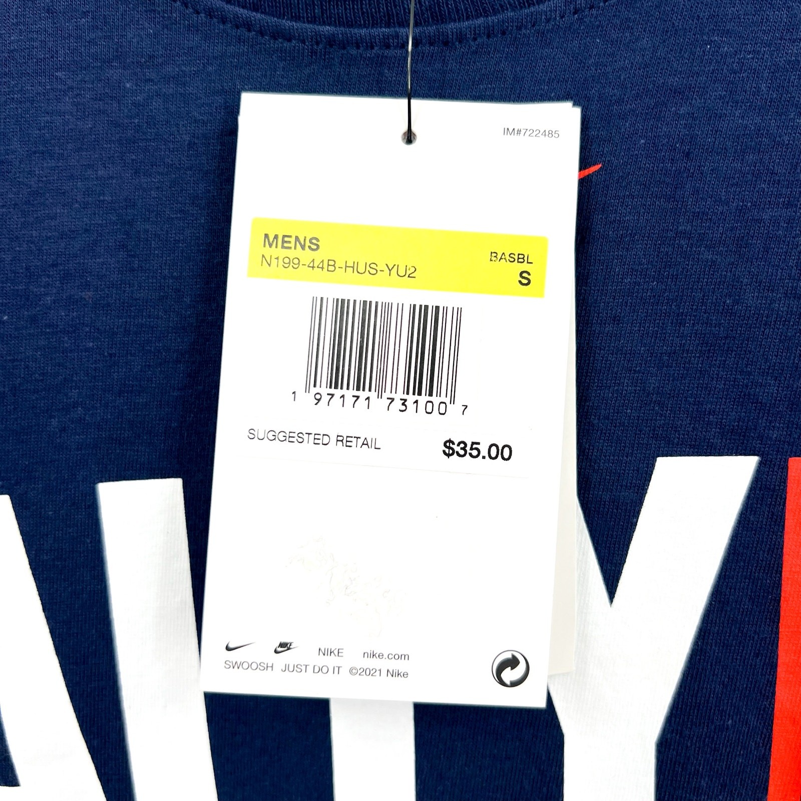NIKE Mens Houston Astros Rally Home Graphic T-shirt Small Chattanooga Blue NWT gallery