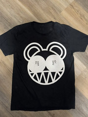 W.A.S.T.E x Radiohead Mouse Head Logo Band Black Unisex T-shirt S-5XL
