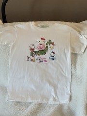 SANRIO HELLO KITTY VINTAGE WHITE TEE TOKOYO JAPAN 2004 NEW PAT.3038514&P