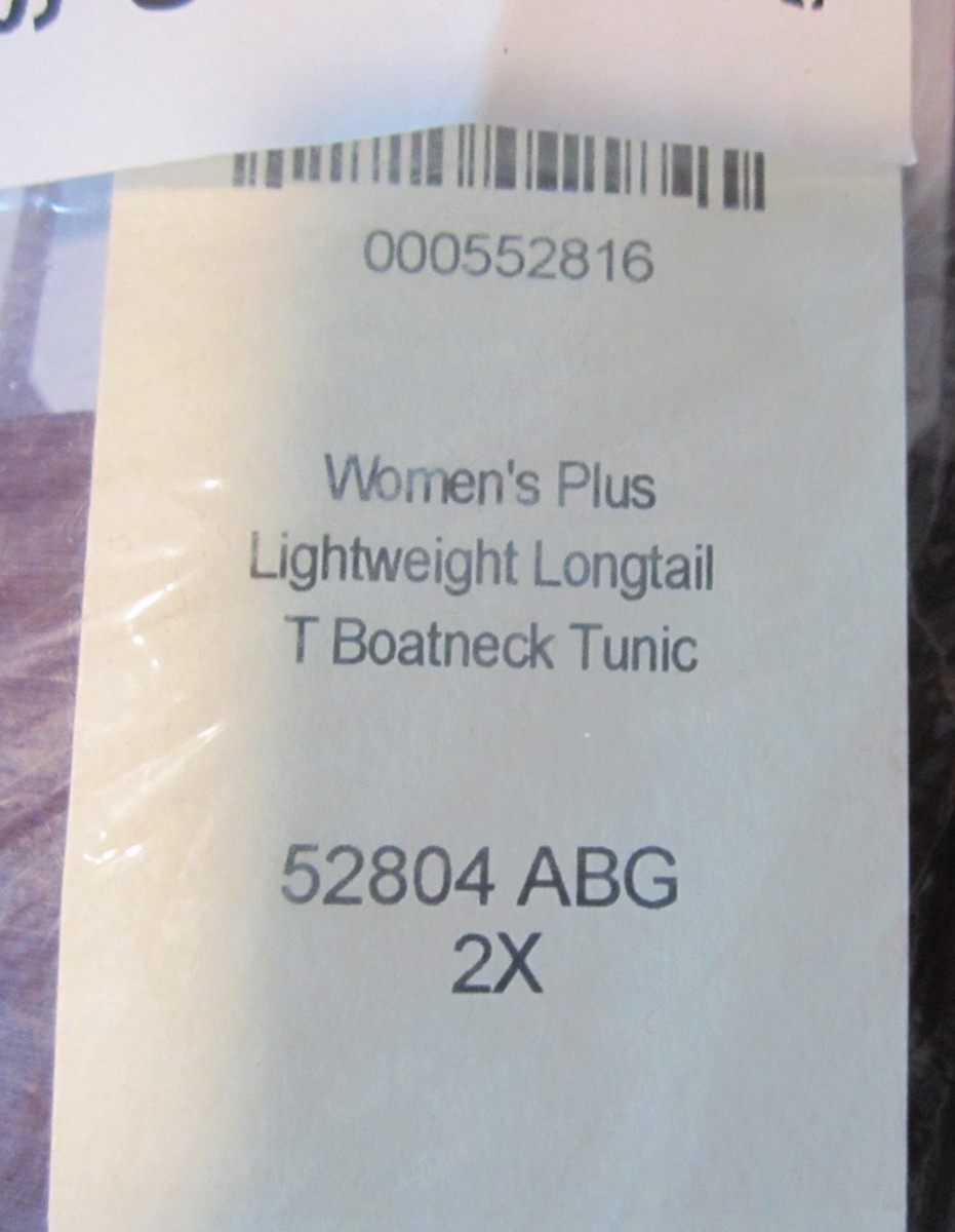 Duluth Trading Co Women's Plus Lightweight Longtail T Boatneck Tunic 2X NWT gallery