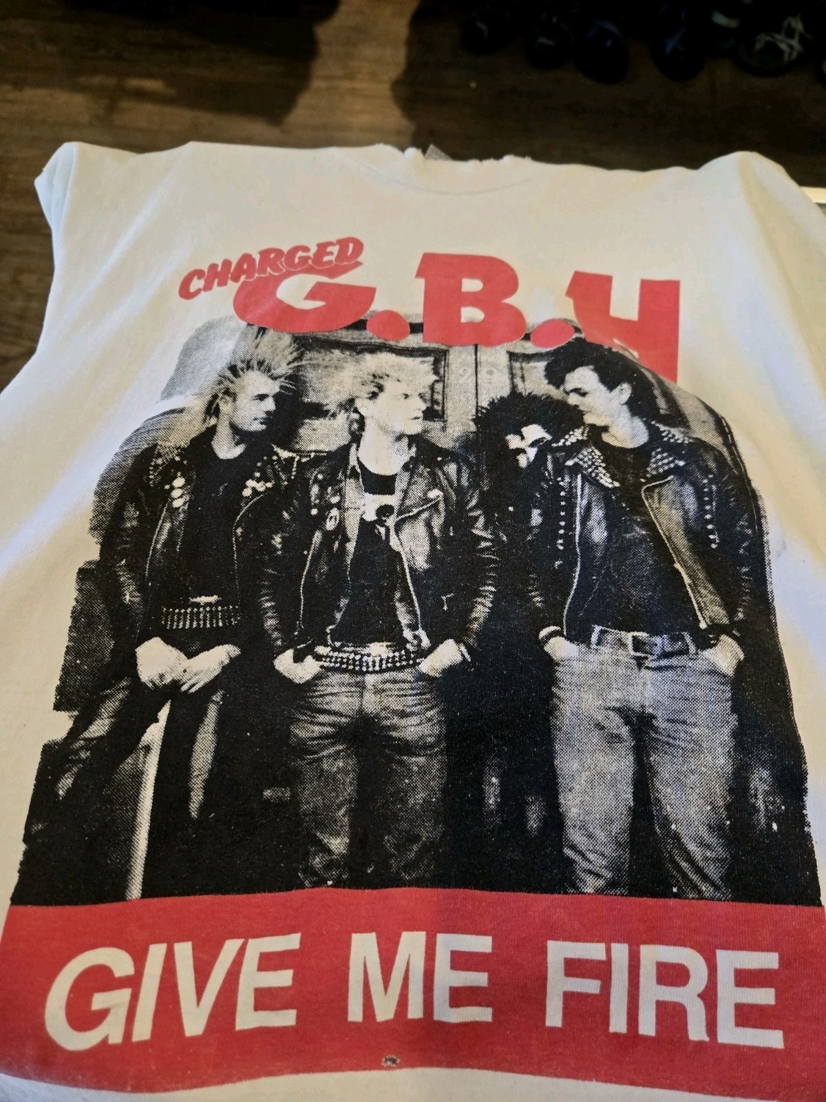 Vintage GBH Shirt Large 90s Give Me Fire gallery