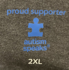 Autism Awareness T-shirt Creative Minds Think Differently Puzzle LS Men’s Sz 2XL