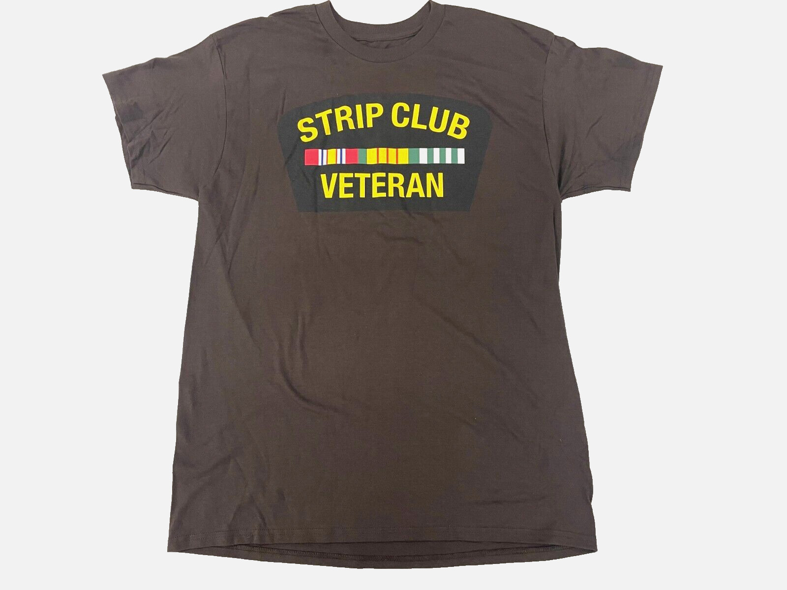 Reason Mens Strip Club Veteran Funny Brown Shirt New M, L, XL