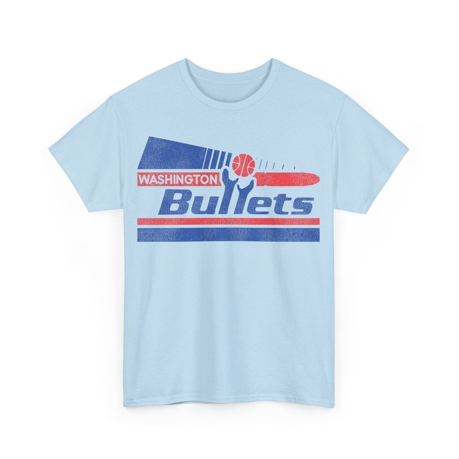 Washington Bullets Basketball Pennant Nostalgic Retro T-shirt gallery