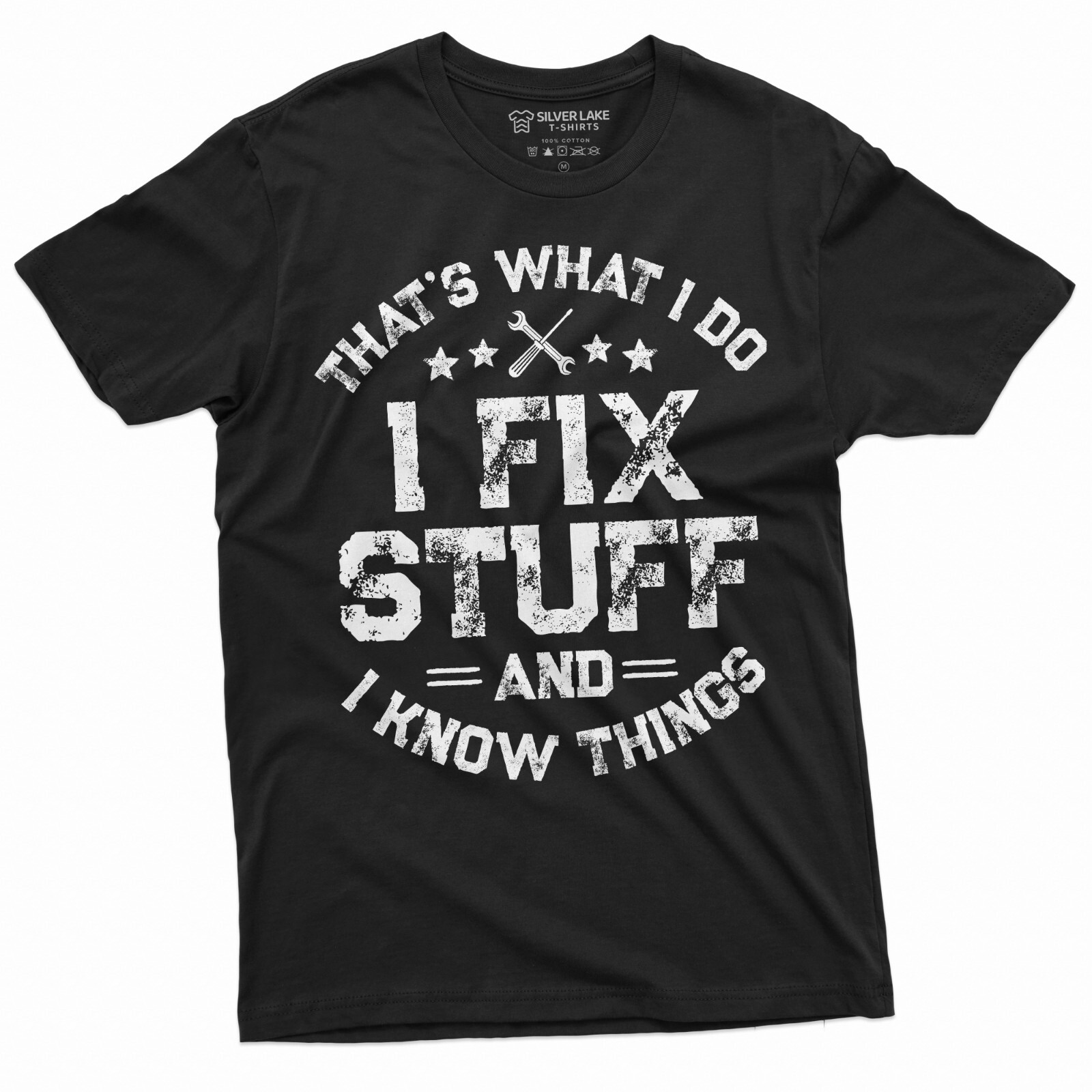 Men's Funny I fix Stuff T-shirt Gift for Dad Husband Grandpa Mechanic Engineer T gallery