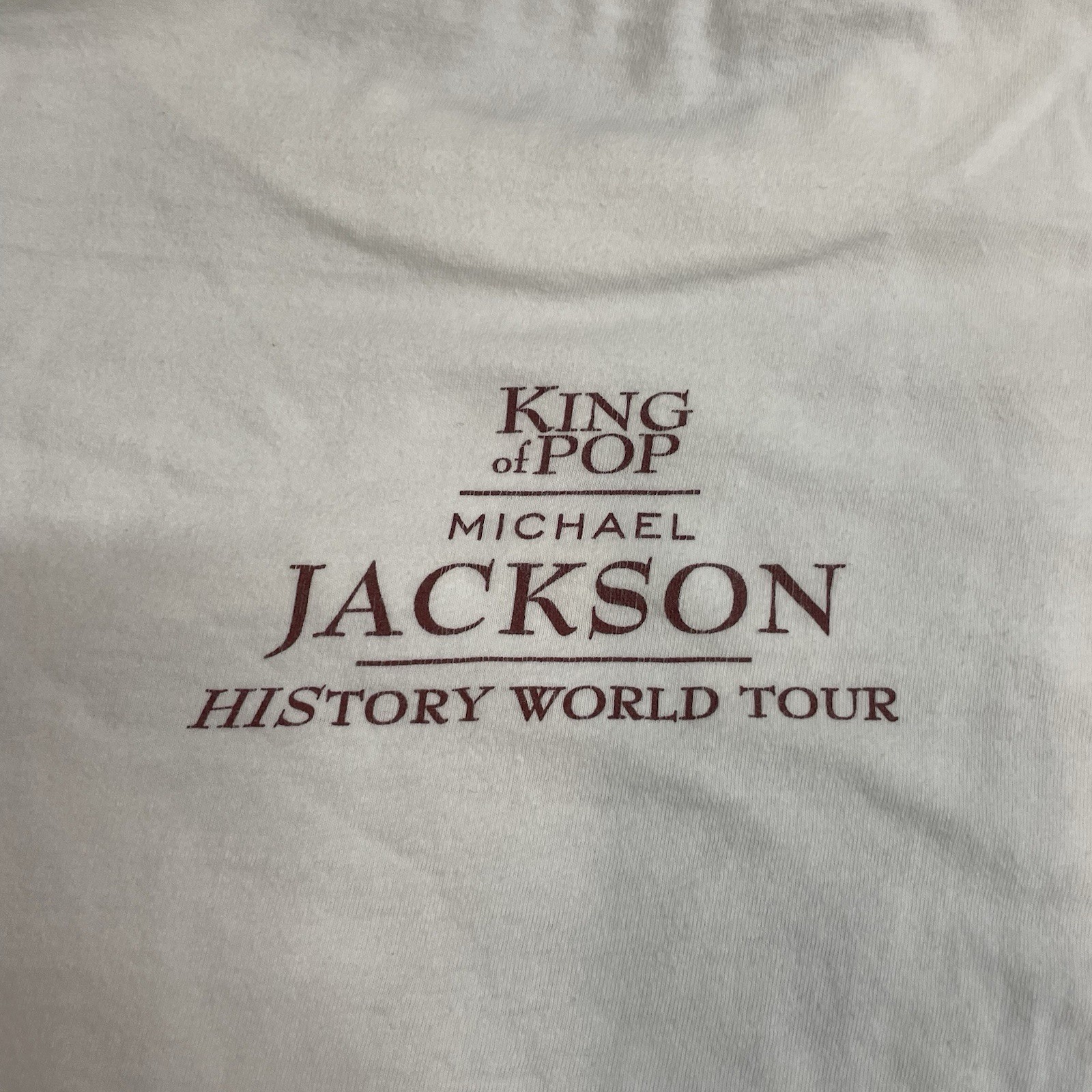 Vintage 1996 Michael Jackson King Of Pop History Tour White Men’s Tee Size XL gallery