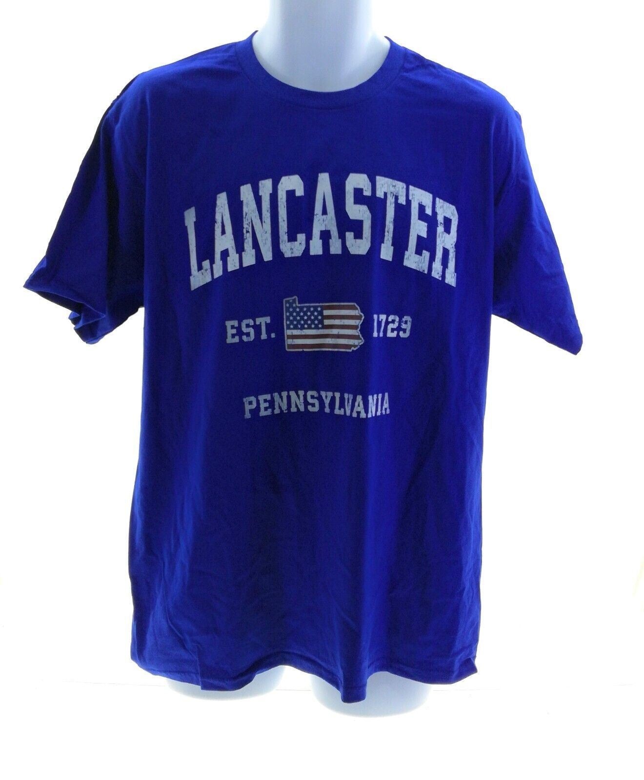 Port & Company Men's T-Shirt Short Sleeve Crew Neck Color Blue gallery