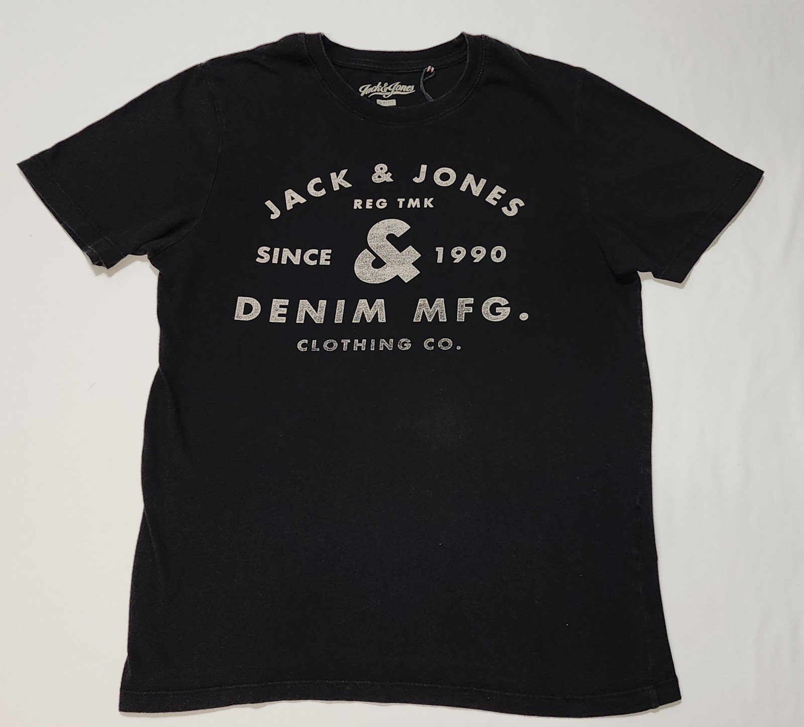 Men’s Jack & Jones Printed Casual T Shirts Short Sleeve Crew Neck Cotton Slim S