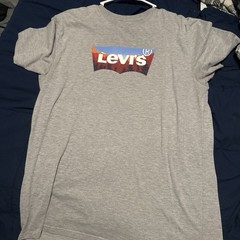 Levi’s Men’s Solid Gray Crew Neck Short Sleeve Jersey Logo T-Shirt XL Regular