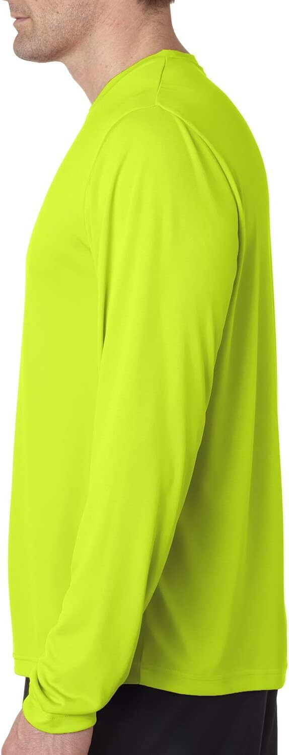 Hanes Cool DRI With Fresh IQ Long Sleeves Performance T-Shirt Hi-Viz S-3XL gallery