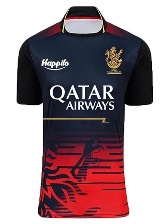 High Quality Polyester Sports T-Shirt RCB Virat 18 Regular Fit Pack of 1 gallery