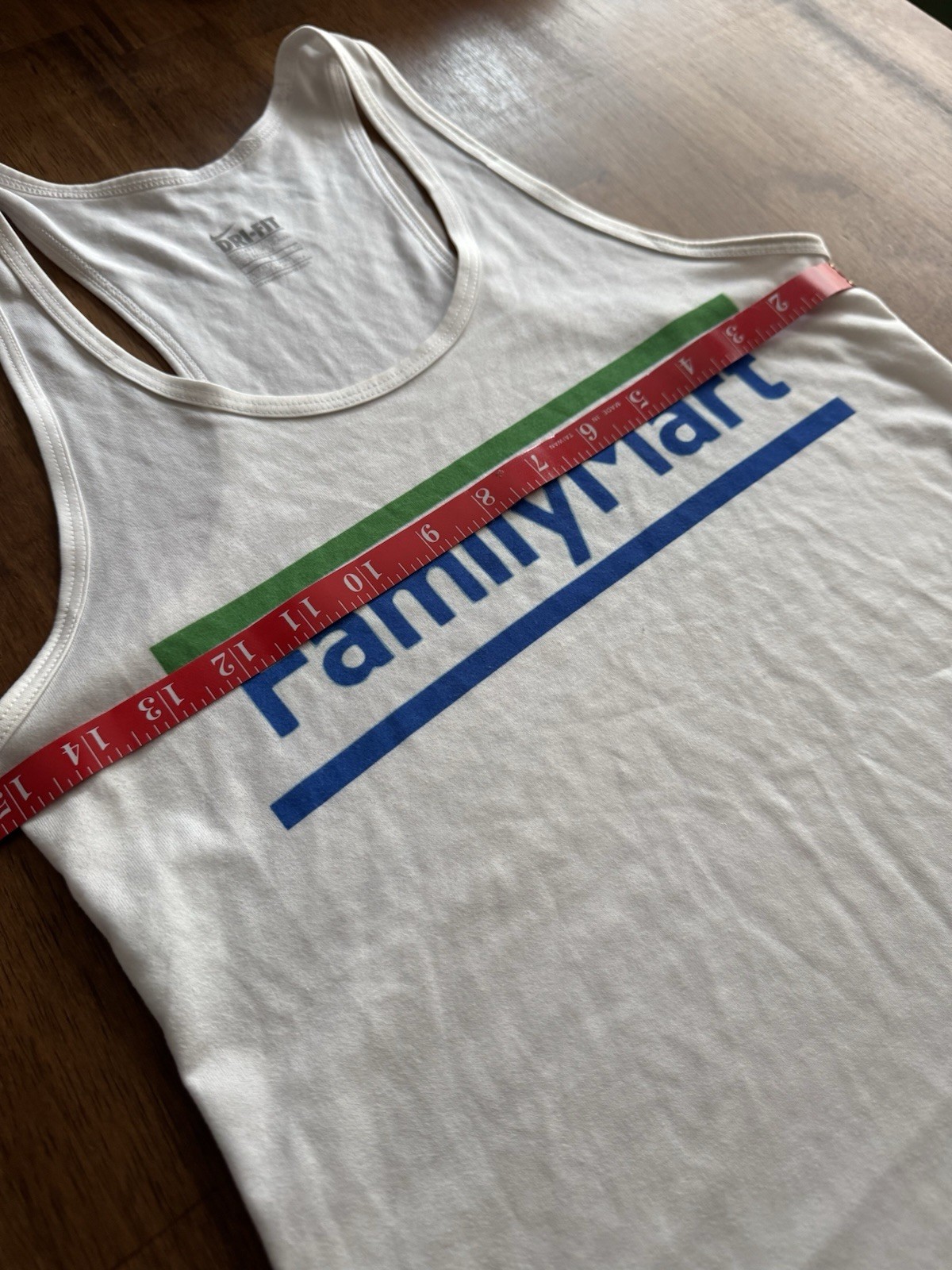 Family Mart Konbini Convenience Store Japan Women Nike Dri-Fit White Top Small gallery