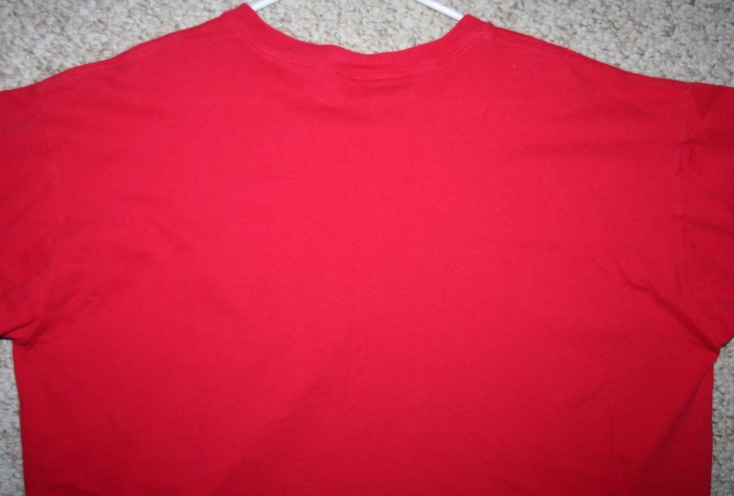 Red Pocket Tee Large Today's News Cotton Crewneck T-Shirt Men's Man's Solid 1655 gallery