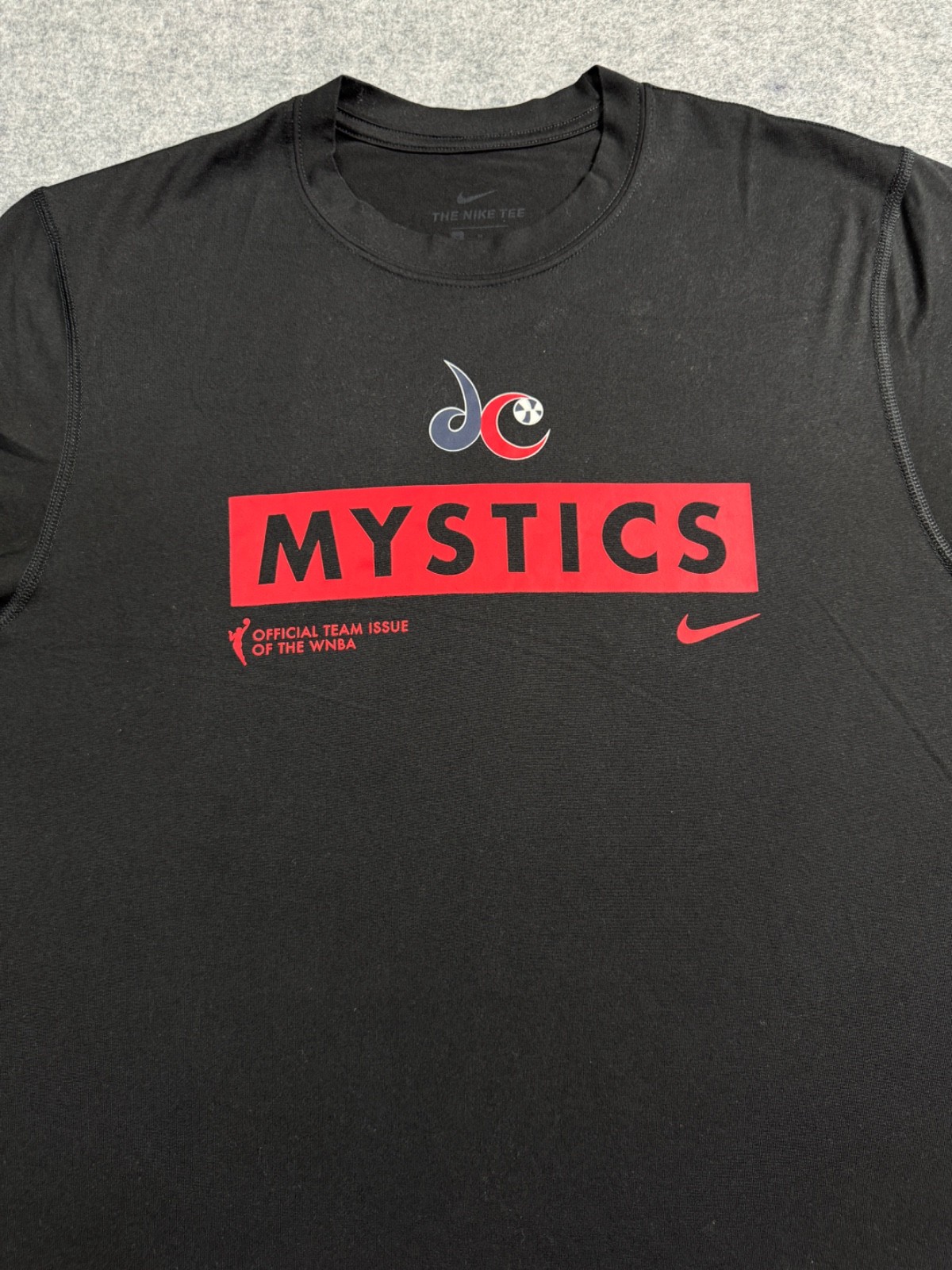 DC Mystics Black POLY WNBA Team Issue NIKE Swoosh Basketball Medium Shirt gallery