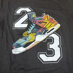 Brooklyn Vertical 23 Number And Shoe Logo T Shirt Size Medium NWT