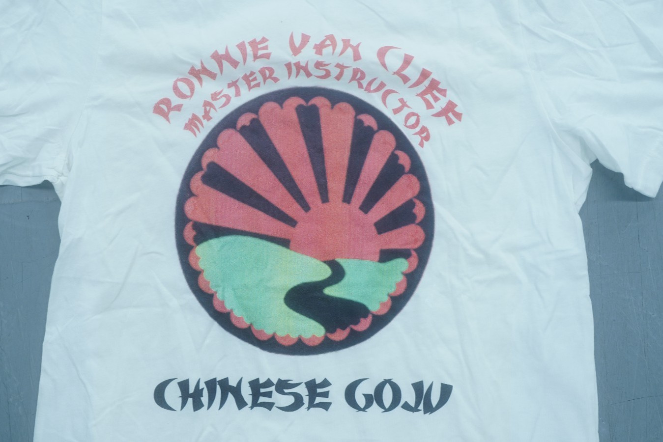 RONNIE VAN CLIEF CHINESE GOJU KUNG FU DRAGON LOGO GRAPHIC T-SHIRT SIZE LARGE gallery