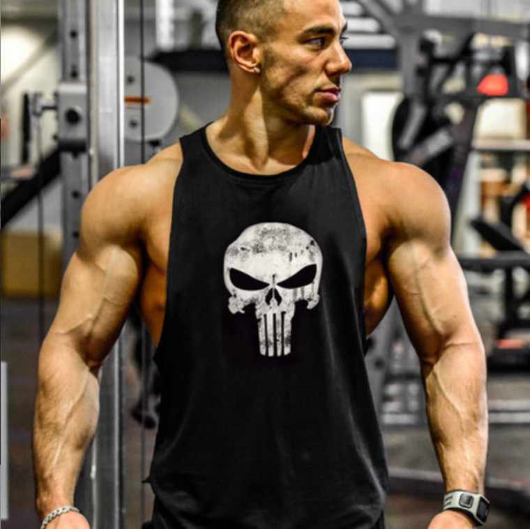 Men Workout Tank Top Gym Muscle Tee Fitness Vest Bodybuilding Sleeveless T Shirt gallery