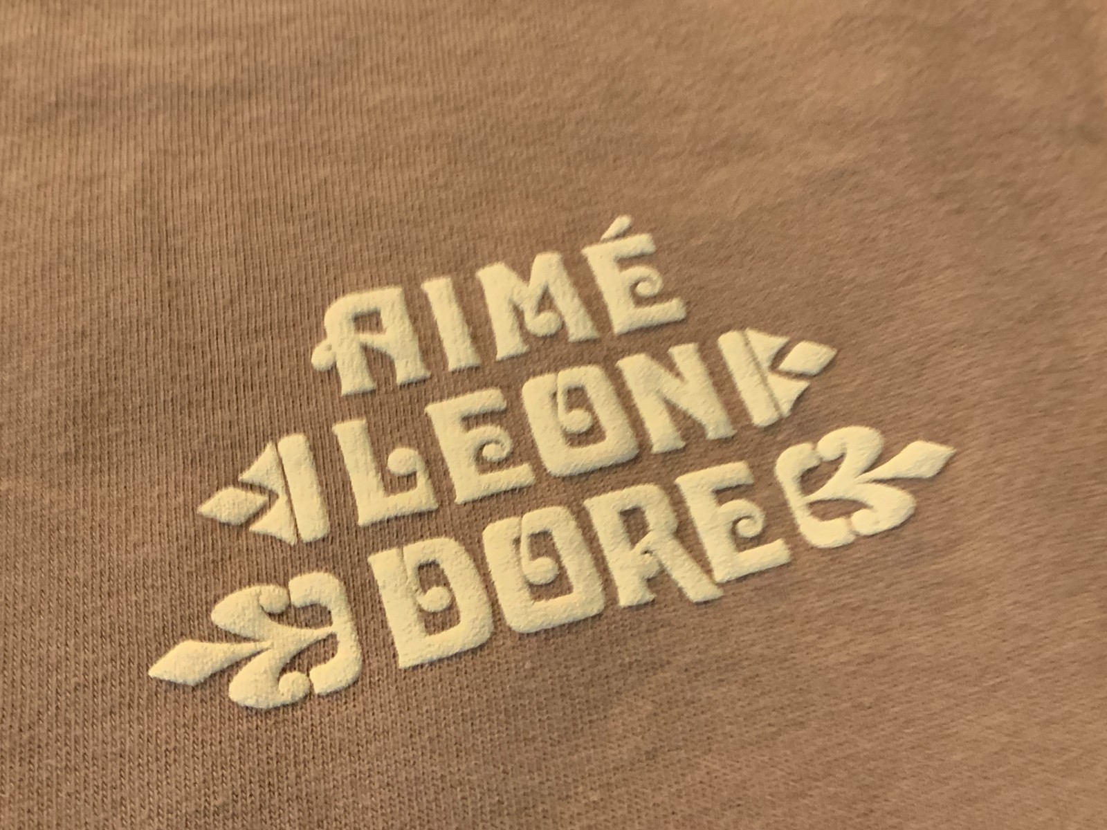 NEW Aimé Leon Dore Fleur Logo Tee ‘Sinopia Fresco’ Brown Tan XL $85 ALD Aime