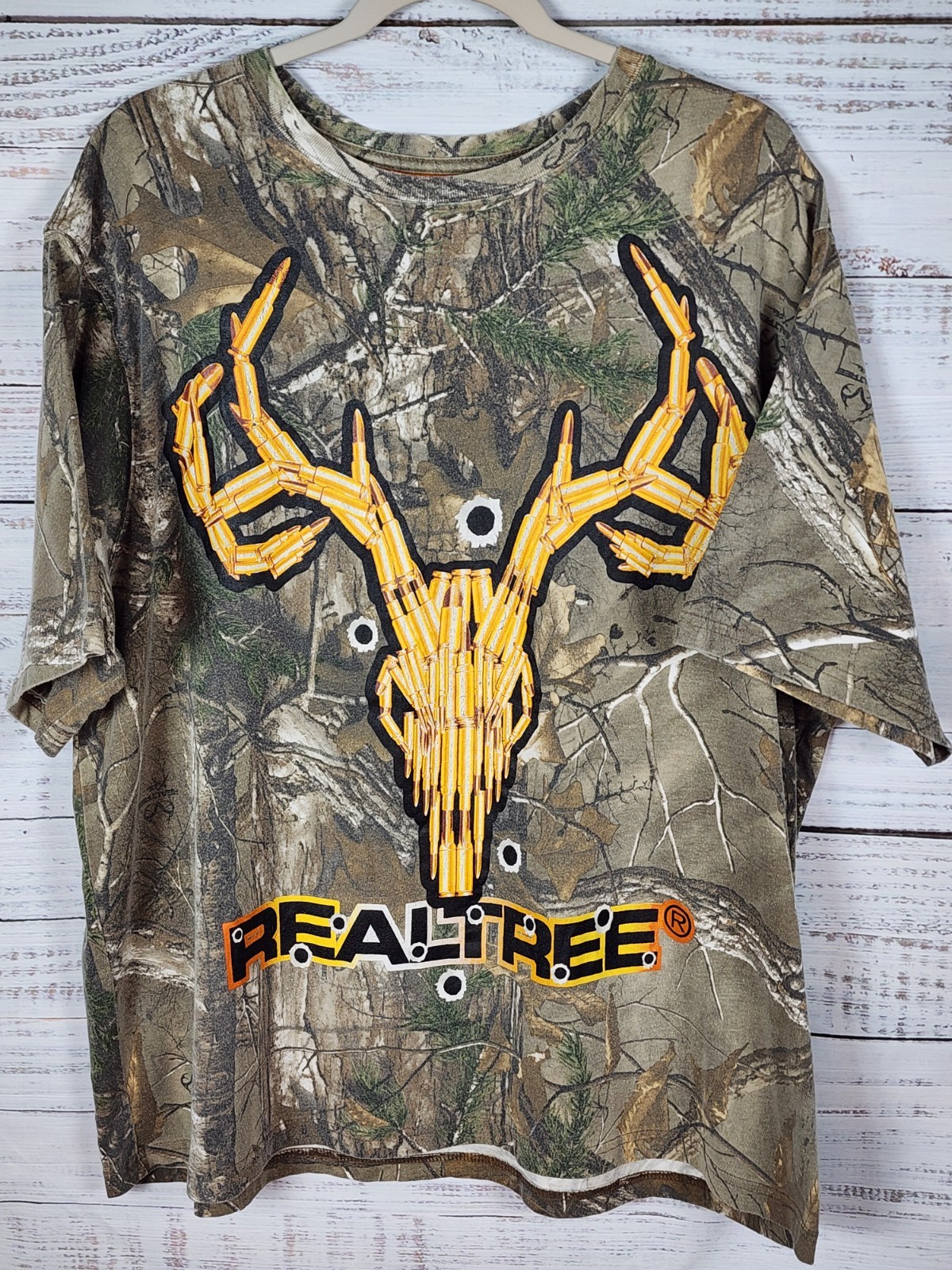 Realtree Camoflage T Shirt Mens 2XL Buckhorn Hunting Outdoors Multicolor Fishing gallery