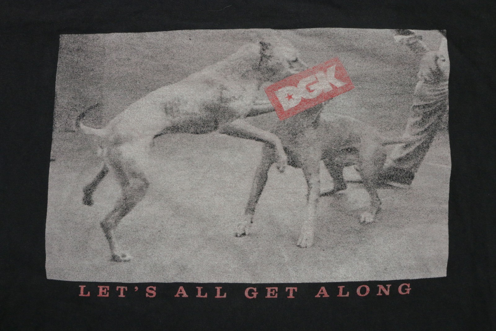 DGK Shirt Mens Large Black Let's All Get Along Graphic Skate Streetwear Tee gallery