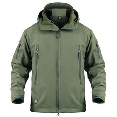 ReFire Gear Men’s Tactical Softshell Fleece Hooded Outdoor Jacket