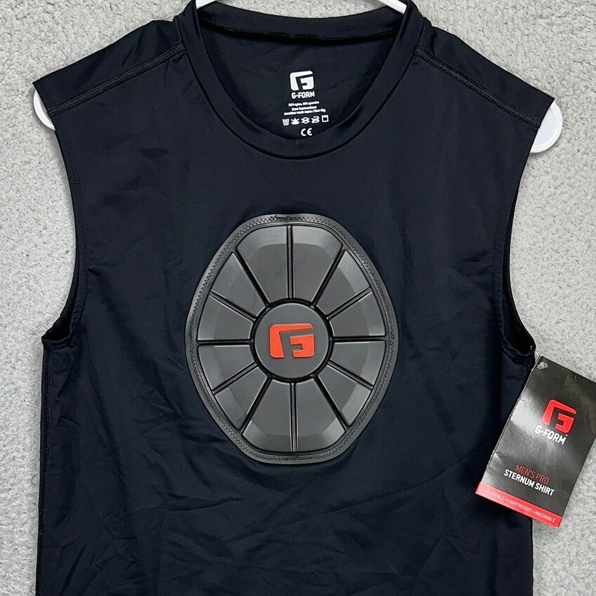 G-Form Mens Tank Top Sternum Shirt Large Black Crewneck Nylon Blend Stretch NEW gallery