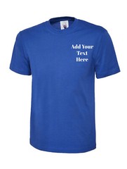 UNEEK T-Shirt | Personalised Name | Text | Custom Embroidered | Unisex or Man UK
