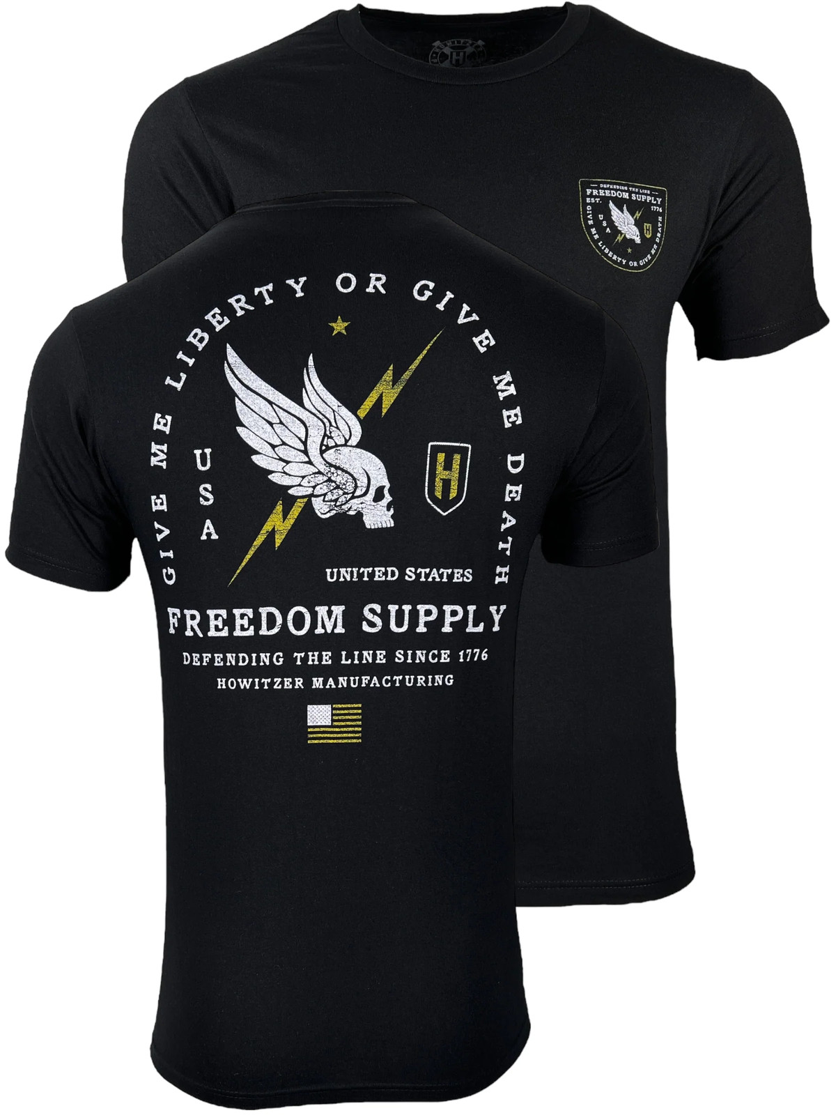 Howitzer Style Men's T-Shirt Freedom Line Military Grunt MFG gallery