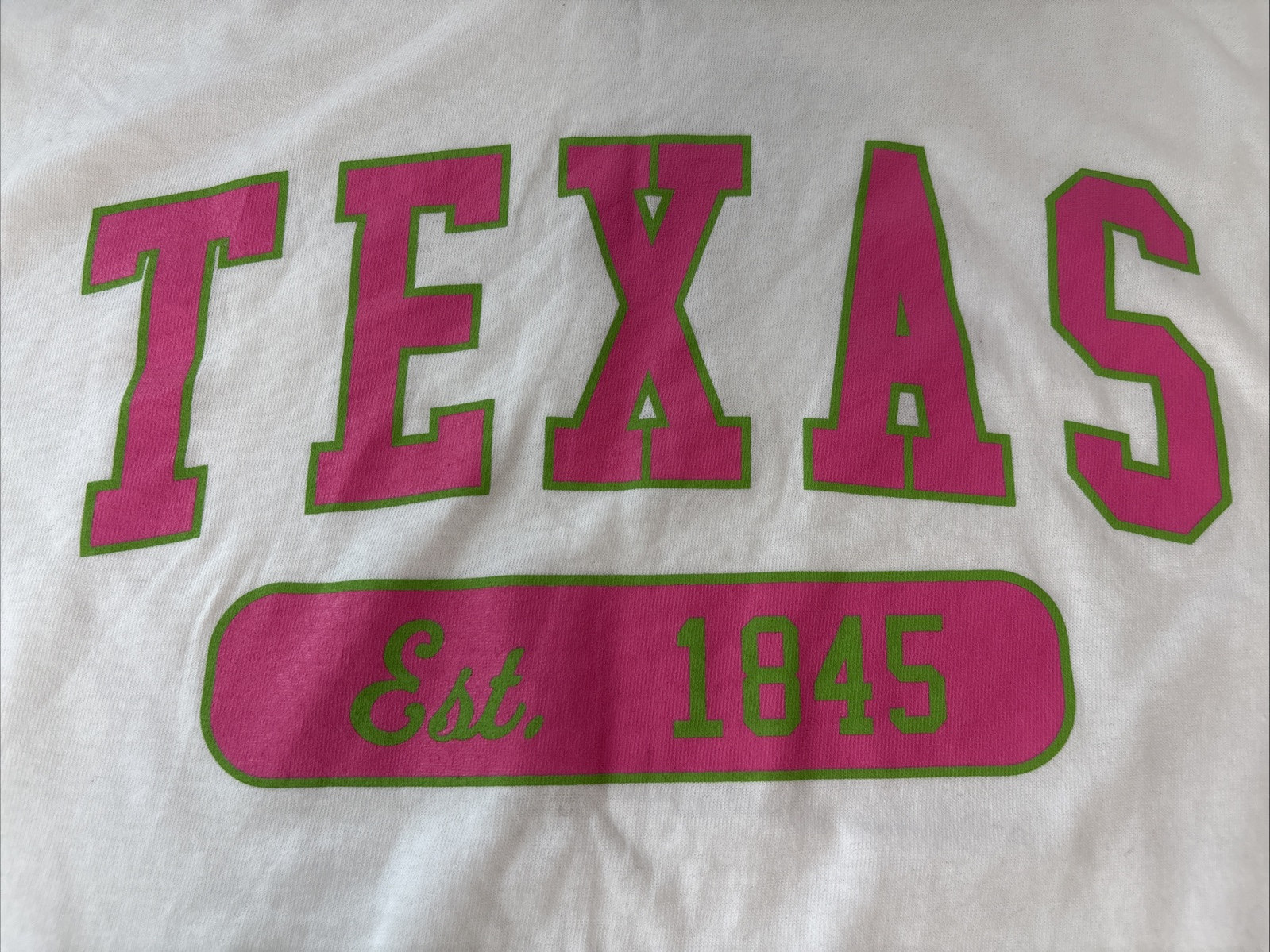 Delta Pro Weight Texas T-shirt Unisex Short Sleeve White Size Large gallery