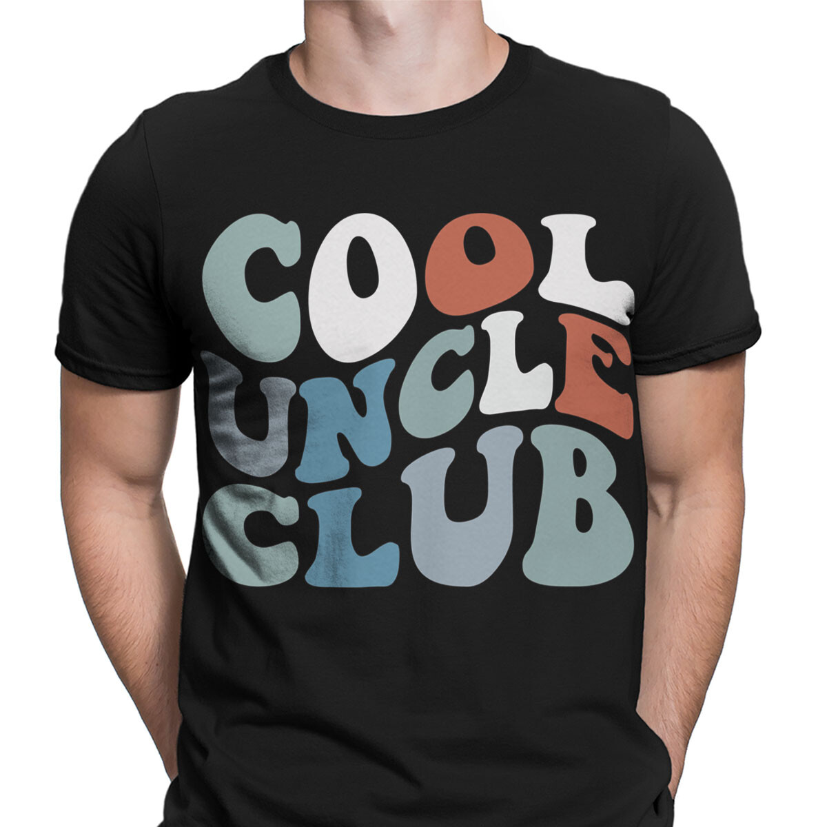 Cool Uncle Club Retro Mens T-Shirt Fun Psychedelic Design Great Gift Idea #T490