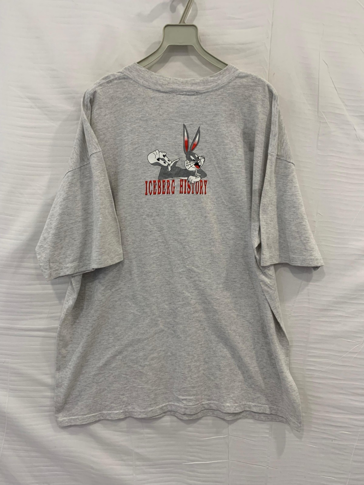 Iceberg Jeans Bugs Bunny Graphic T-Shirt XL Gray Vintage Cartoon Tee Italy #97 gallery