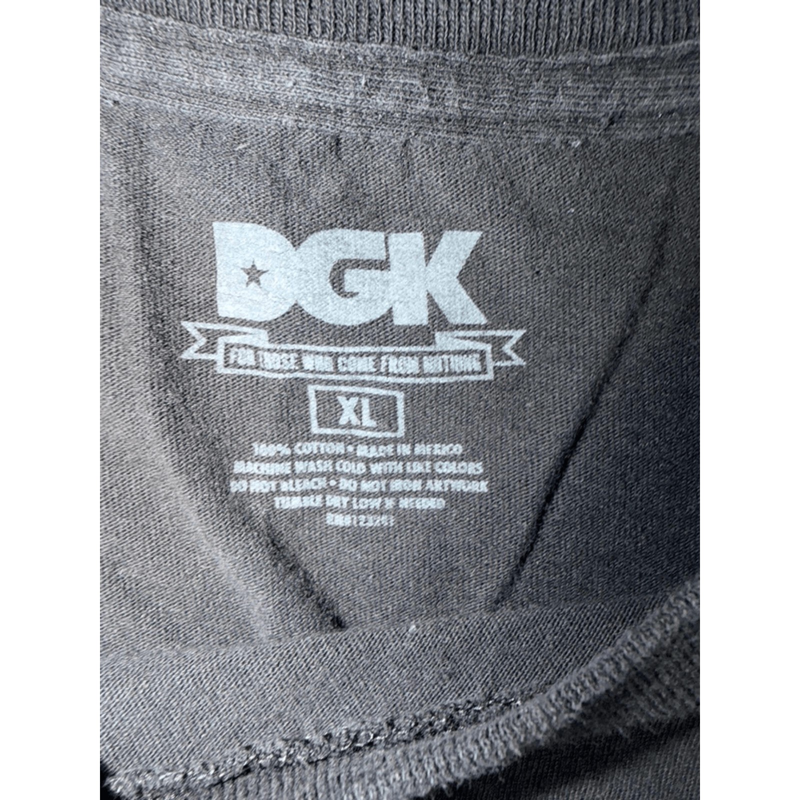 DGK Mens Graphic T-Shirt XL Black Praying Hands Skate Streetwear Short Sleeve gallery