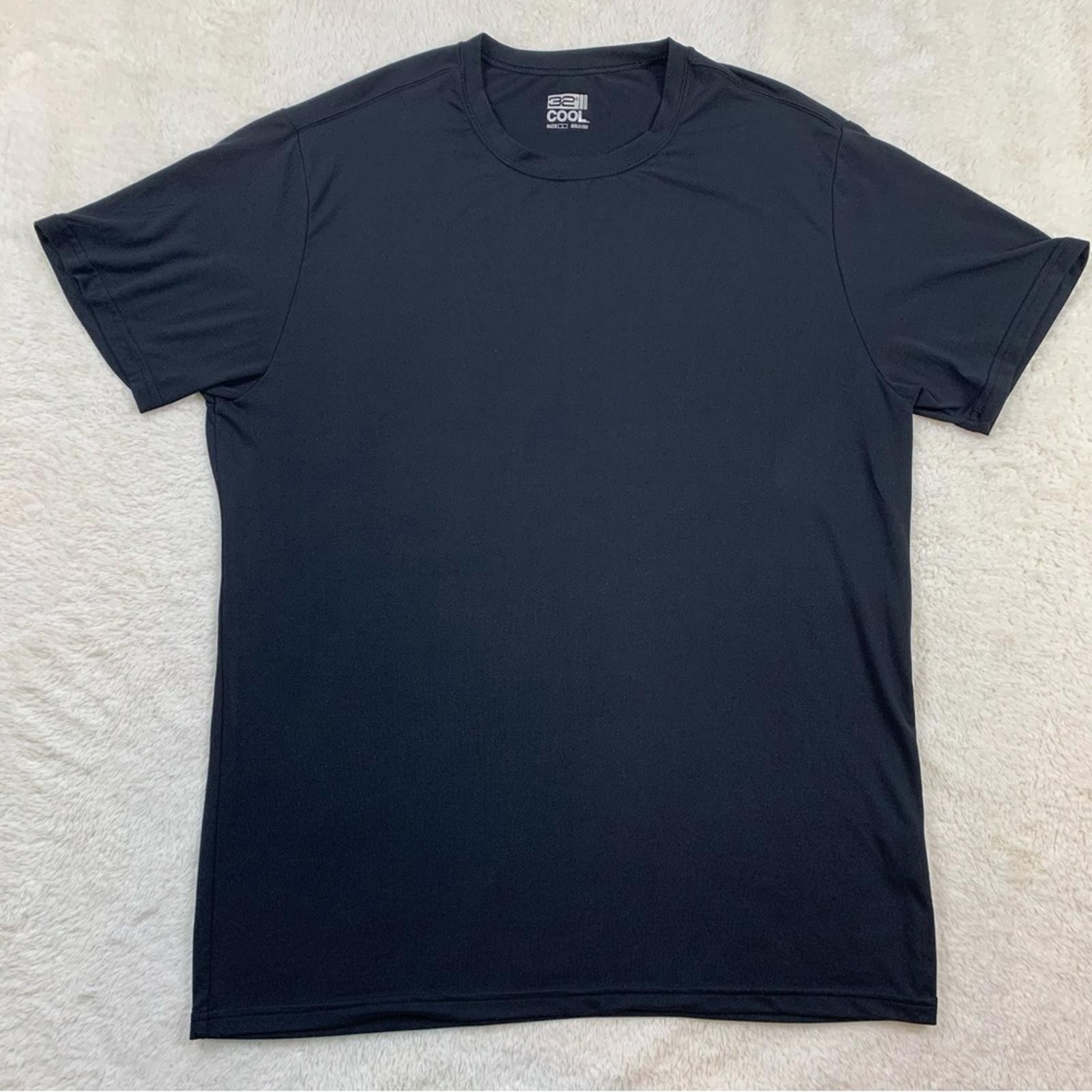 32 Degrees Men's Black Performance T-Shirt Wicking Athletic Crew Neck Tee gallery