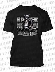 Raider Nation Silver & Black Tee Shirt Streetwear Hip Sneaker T Big Tall Small