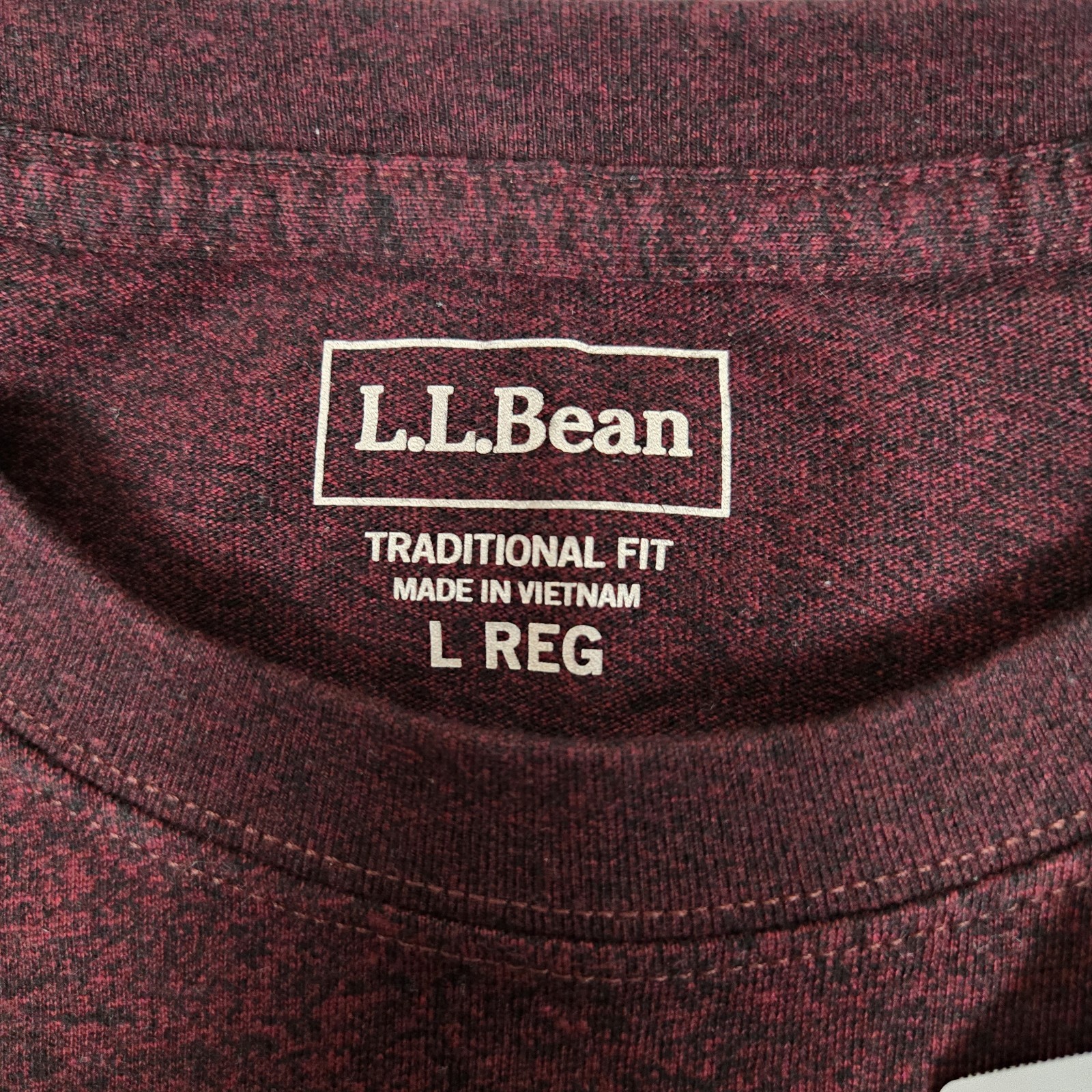 LL Bean Carefree Unshrinkable Tee Shirt Mens Large Pocket Traditional Fit NWT gallery